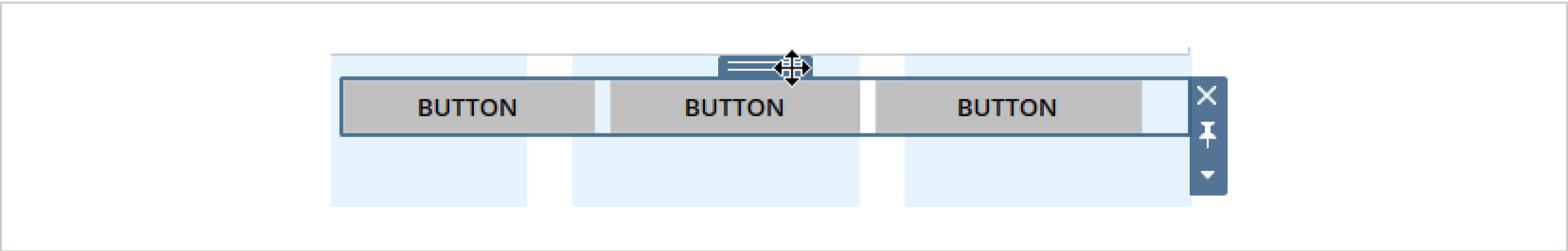 Vertical button padding