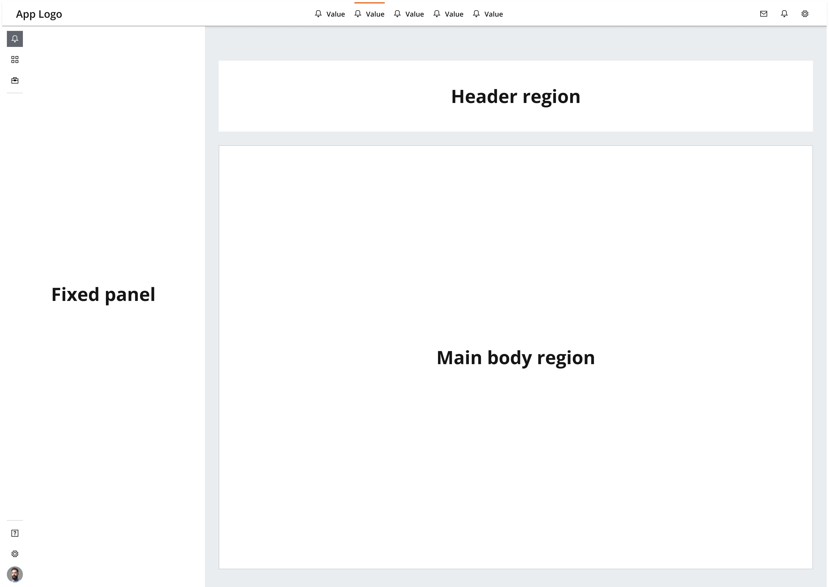 Dashboard regions