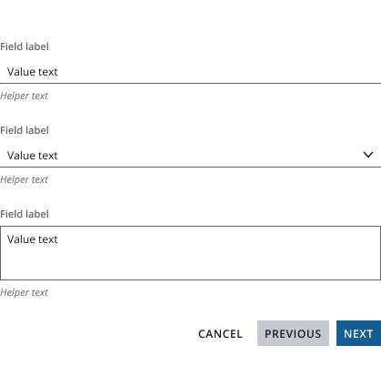 Example of a multi-step form