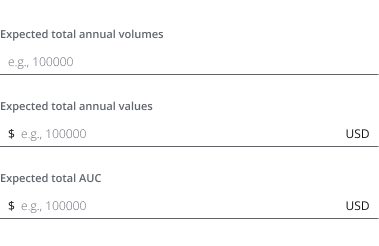 Example showing field label